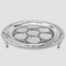 Silver Plated Seder Plate - With Glass Plates & Legs - 16"