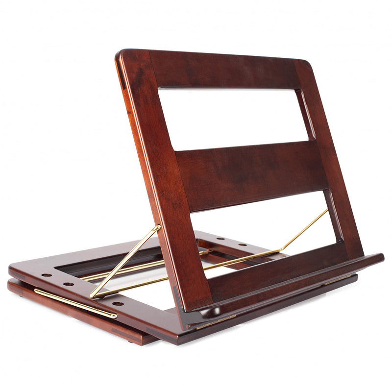 Table Top Mahogany Sit or Stand Book Stand