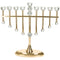 Chanukkah Gold Metal Menorah