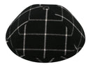 IKIPPAH BLACK PLAID YARMULKE