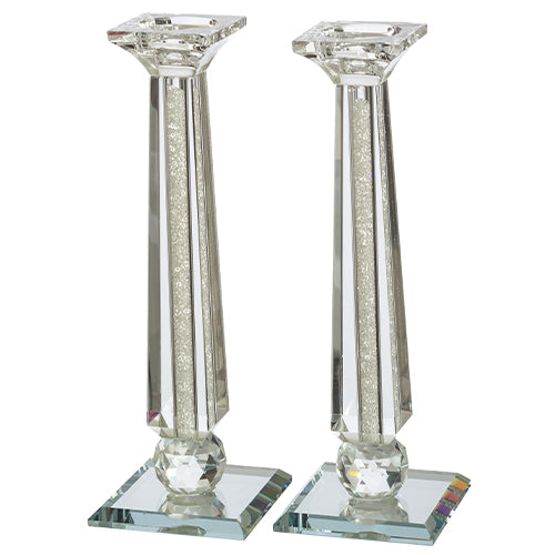 Crystal Candlesticks - With Stones - 27 cm - UK46915