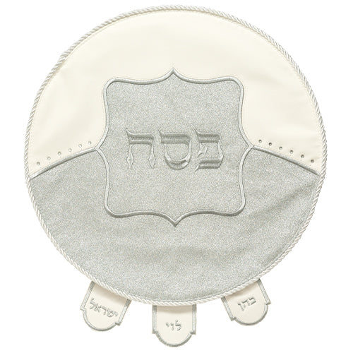 Elegant Faux Leather Matzah Cover With Glitter - UK65508