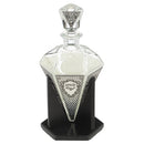 Crystal Wine Bottle 24 cm with Metal Plaque - UK47505