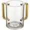 Art Clear Lucite Wash Cup - Gold Handle - UK48268
