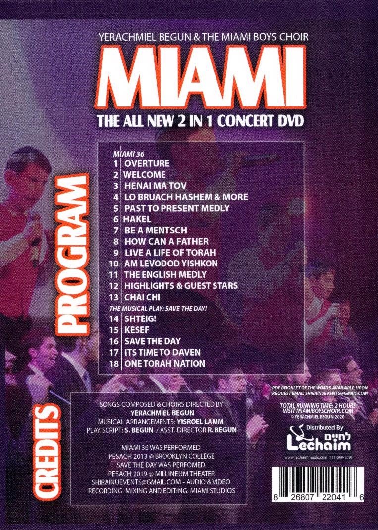 MIAMI - THE ALL NEW 2 IN 1 CONCERT DVD