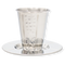 Stainless Steel Kiddush Cup With Plate
