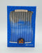 Chanukah Candle - Decorated Blue With Silver Tip - 45pk.