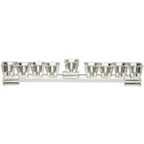 Elegant Crystal Flat Menorah