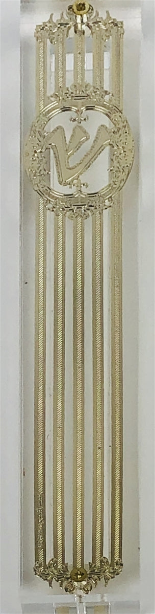 Mezuzah Case 24K Gold Plated- 15 cm scroll - TUZ005