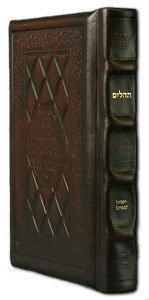 Artscroll Interlinear Tehillim - Full Size - Yerushalayim 2-Tone Brown Leather תהלים