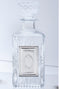 Crystal Square Liquor Bottle with Silver