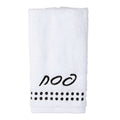 Shabbos Dot Border Finger Towel - GOLD