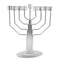 Chanukah Oil Menorah - Nickel Plated Art Deco Pipe