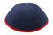 IKIPPAH DENIM W/ RED RIM YARMULKE