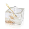 Lucite Painted Gold Honey Dish