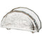 Crystal Napkin Holder with Silver Plaque - Western Wall Motif - 8x14