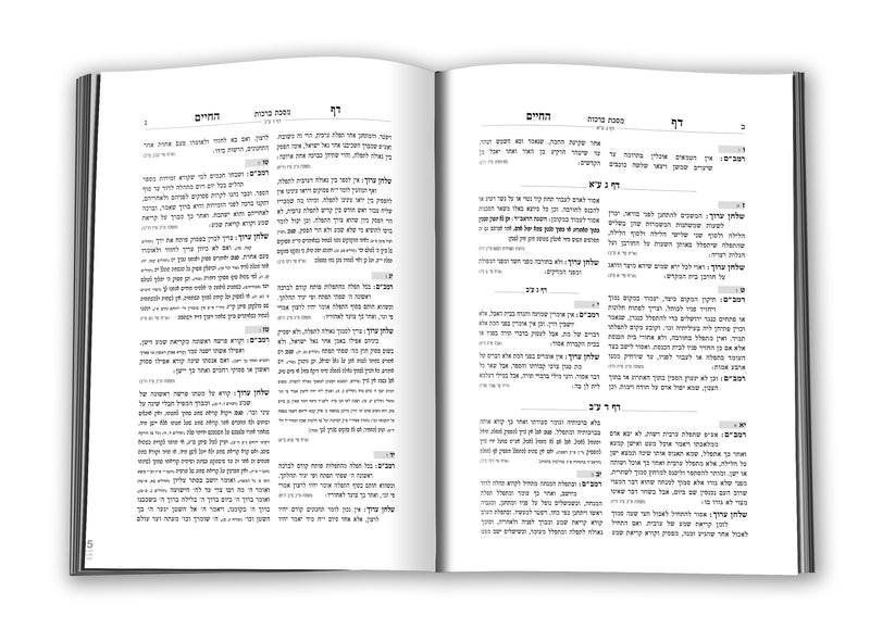 דף החיים - עמ"ס ברכות - שבת - עירובין - דף היומי להלכה - רמב"ם ושלחן ערוך - ח"א