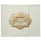 White Leather Like Challah Cover With Gold Embroidery