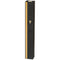 Aluminum Mezuza Case Black With Gold Shin 15 cm - UK24258
