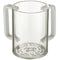 Art Clear Lucite Wash Cup - White Handle - UK48269