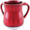 Aluminum Washing Cup - Bourdeaux Dark Red Glitter Enamel - 14 cm - Art - uk51604